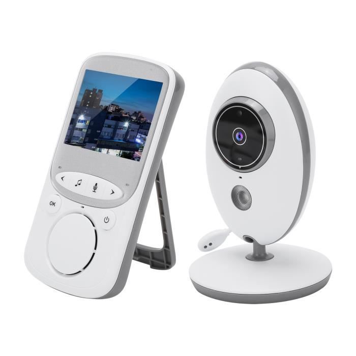 Babyphone Numérique 2,4 GHz – Audio Bidirectionnel, Veilleuse, Portée 200 M, Alerte Pleurs, Sans Interférence (FHSS)