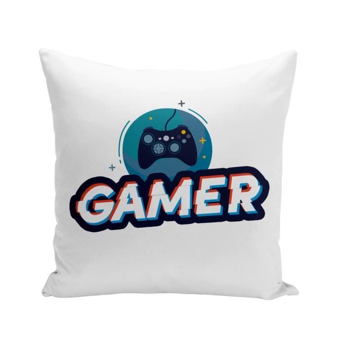 Personnalisé Gaming Gamers Noir Blanc Enfants Housse De Coussin Taie d'oreiller
