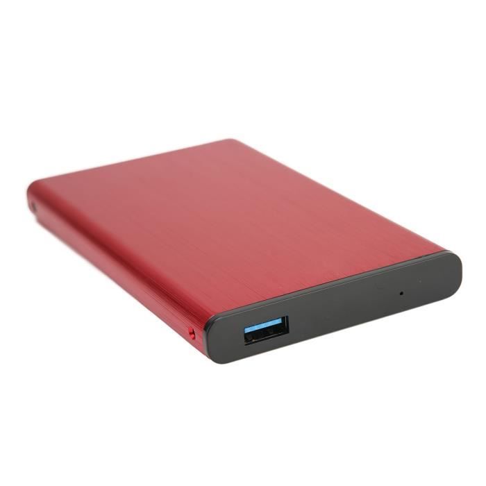 Fdit Boîtier Disque Dur Externe USB3.0 Portable 2.5 Pouces En Alliage D