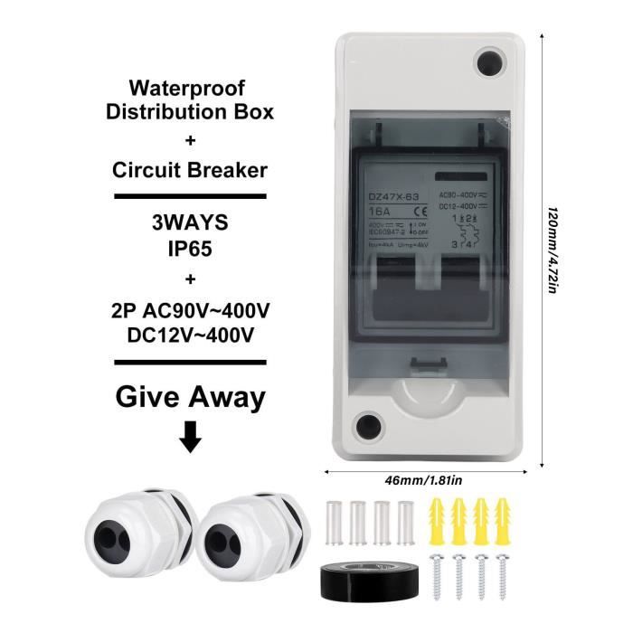 Disjoncteur DC IP65 Interrupteur De Déconnexion Étanche - 5