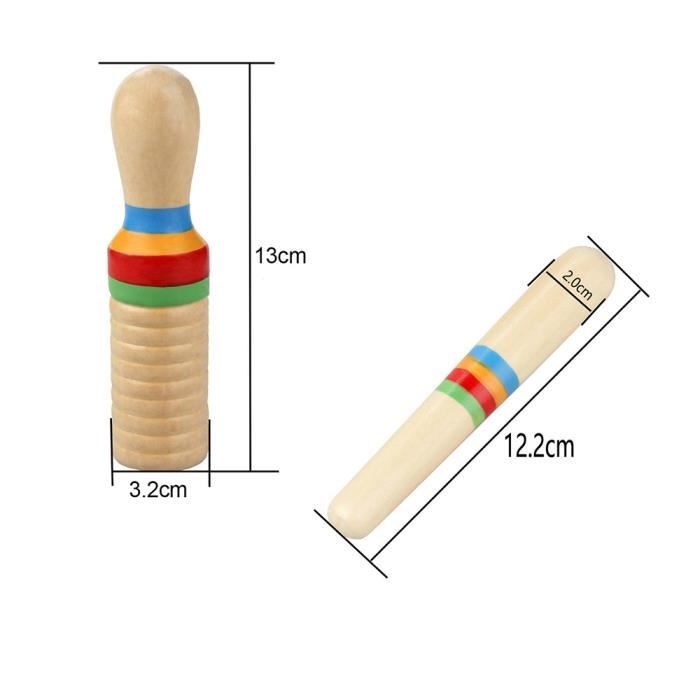 Sondeur De Corbeau En Bois – Instrument De Percussion à Gratter – Jouet Musical Avec Bâton – Sons Réalistes – Développe La Créativité Dès 3 Ans