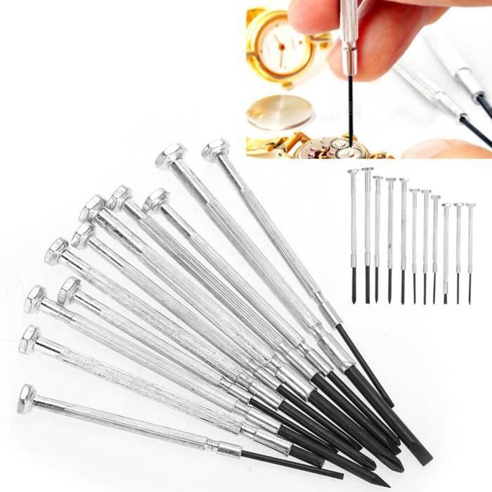 AMONIDA AMONIDA Tournevis De Montre, Kit De Tournevis De Montre En Acier Inoxyda