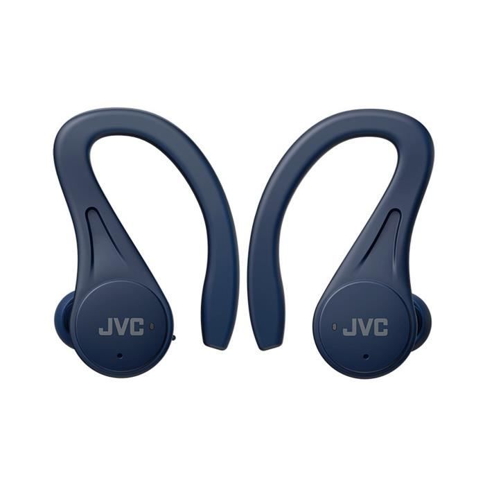 JVC HA-EC25T Bleu - Écouteurs ouverts nearphones True Wireless IPX5 - Bluetooth 5.1 - Commande/Micro - Autonomie 7.5 + 22.5 heures -