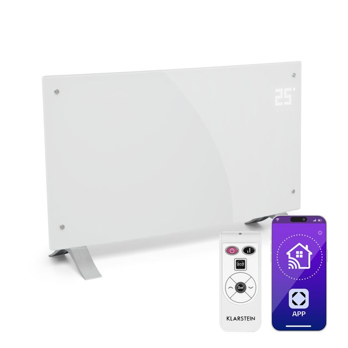 Bornholm Curve Smart 2000W 20m² Convecteur Électrique Blanc
