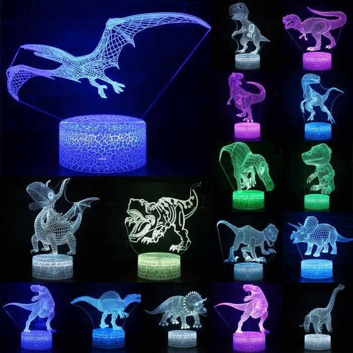 3d Led Veilleuse T Rex Jurassique Serie Dinosaure Lampe De Table De Bureau Enfants Cadeau De Noel 11 Cdiscount Puericulture Eveil Bebe