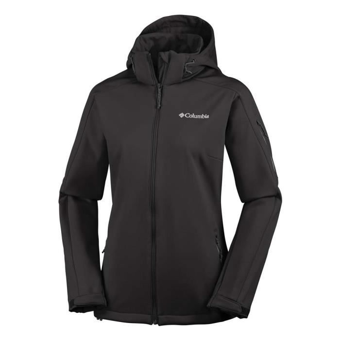 Veste soft shell femme Columbia Cascade Ridge - Noir - Randonnée - Imperméable et respirante