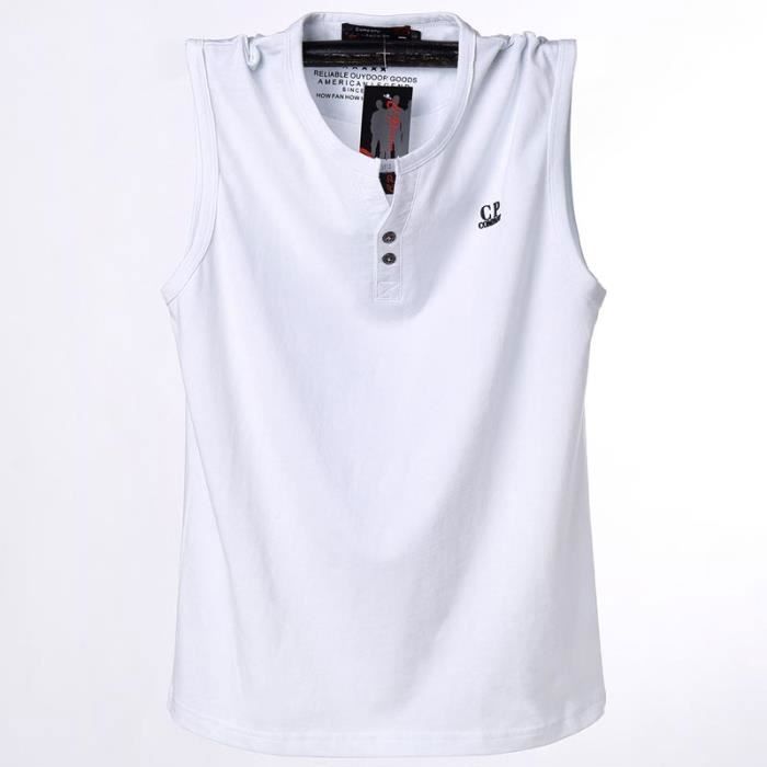 NAFING Debardeur Homme Coton Facile À Porter Confortable Gilets sans Manches Coton Débardeur Respirant Décontracté sous Chemise Homme Été Plage Casual Gym