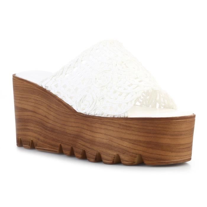 Mules compensées homme pas cher Clearance
