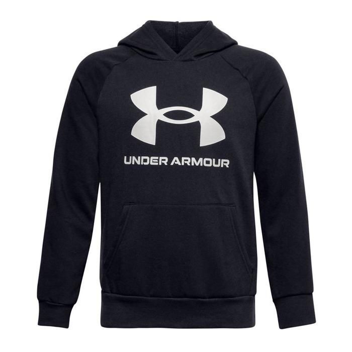 Sweat à capuche garçon Under Armour Rival Terry - vert/noir - 6/8 ans