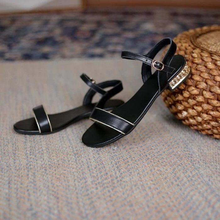 Soulier talon plat best sale femme