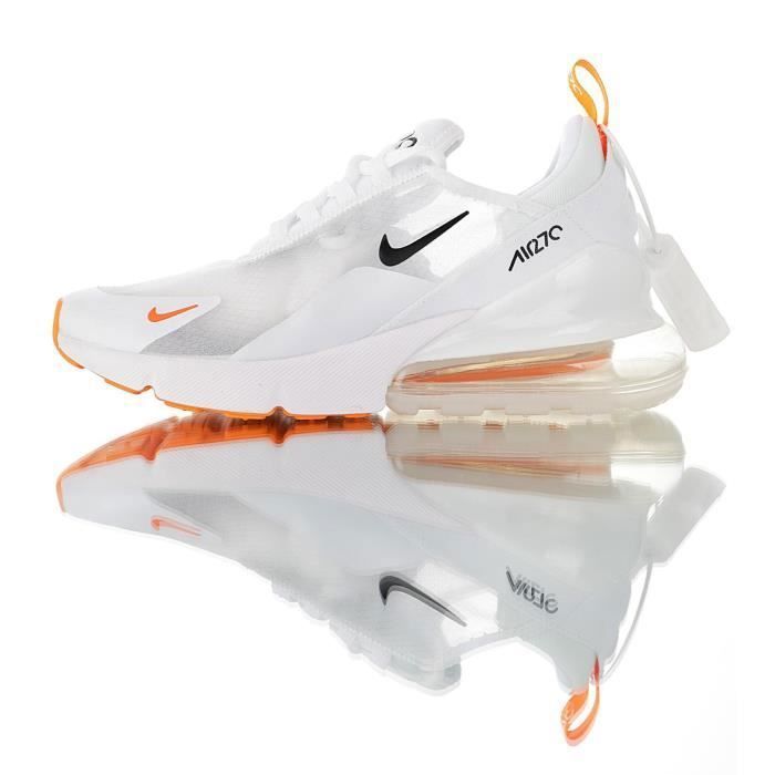 nike 270 orange blanc