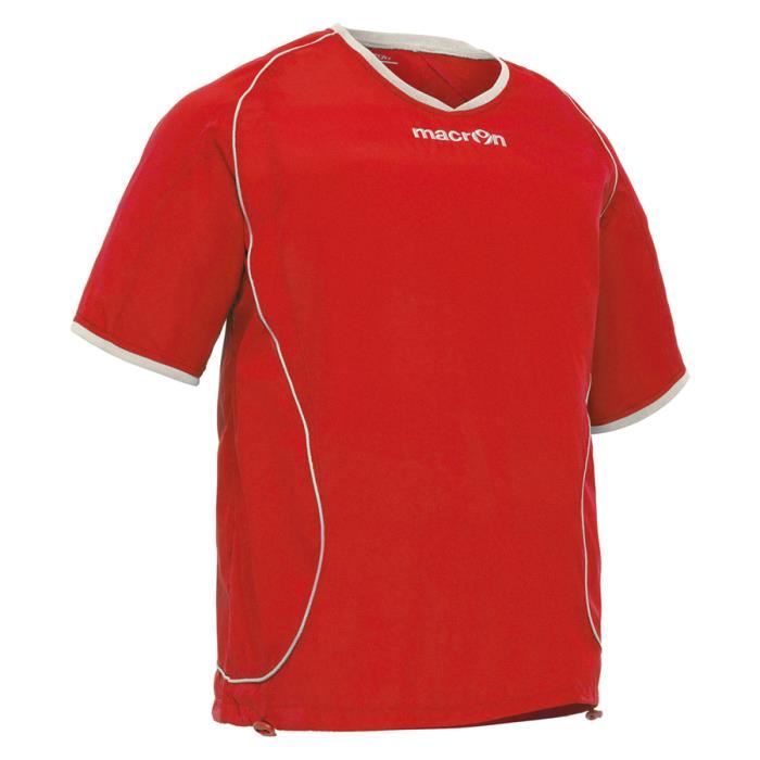 maillot coupe-vent macron planet - rouge