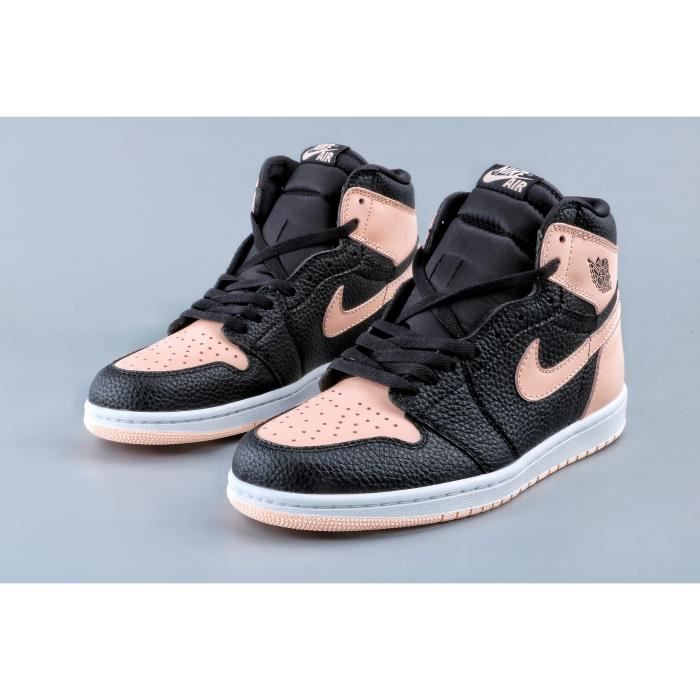 Basket Airs Jordans 1 AJ 1 TxT Chaussures de Running Femme homme Noir Rose  Noir Rose - Cdiscount Chaussures