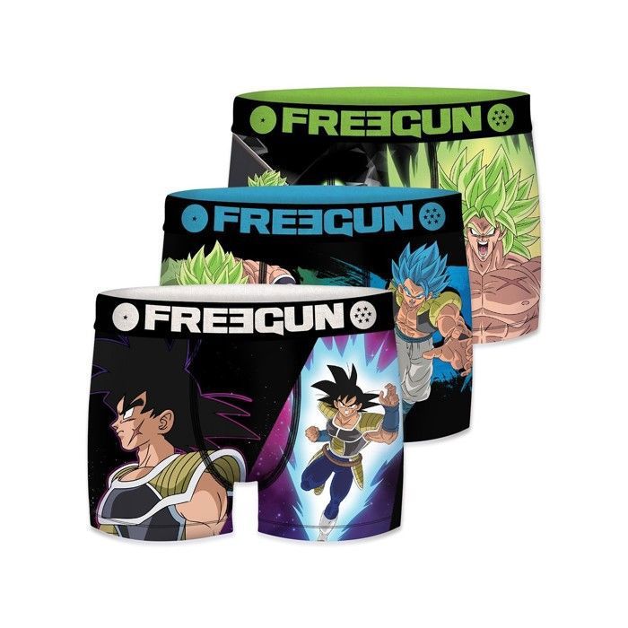 FREEGUN Boxer enfant DRAGON BALL BROLY calecon garcon Bardock Gogeta ceinture large 4 cm colore Lot de 3 Vert Cdiscount Pret a Porter