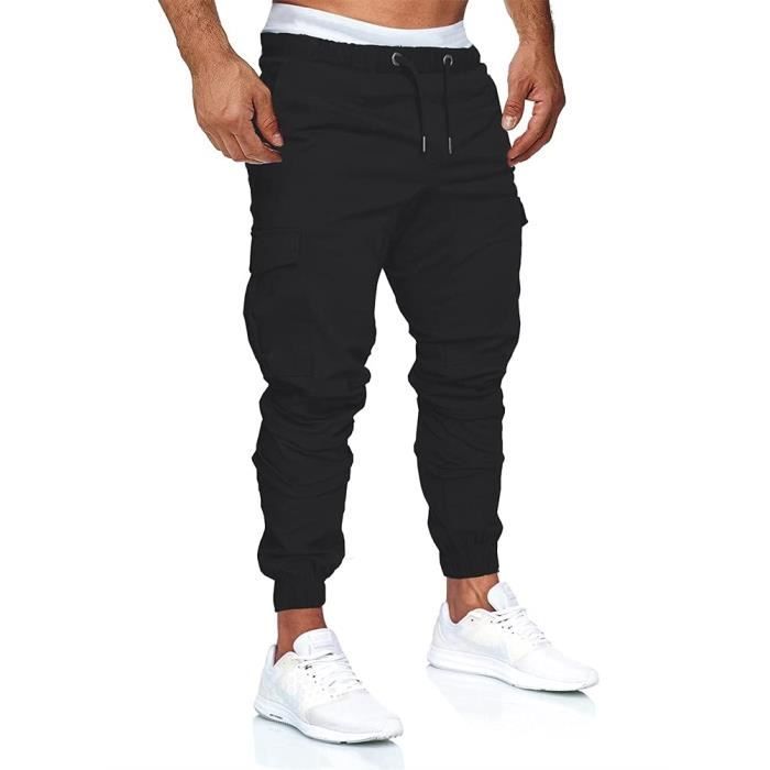 Pantalon Jogging Homme Slim Fit Rayé - Coupe Décontractée, Tissu Respirant - Idéal Sport Et Style Streetwear