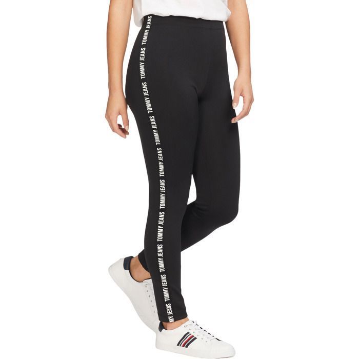 Leggings Tommy Jeans Skinny Tape Legging Noir Femme Noir Cdiscount Pret a Porter