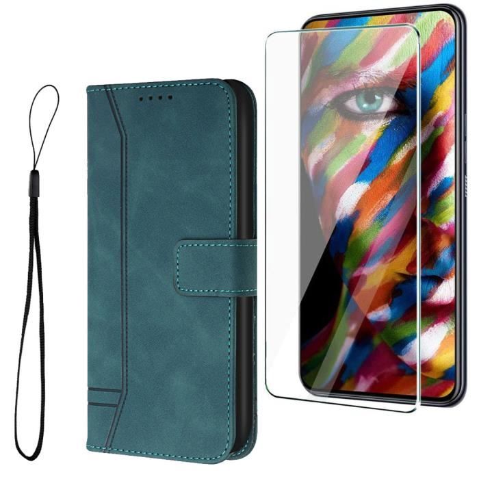 Bihizei Coque Pour Xiaomi Redmi 13C/Poco C65, Avec 1 Verre Trempé, TPU