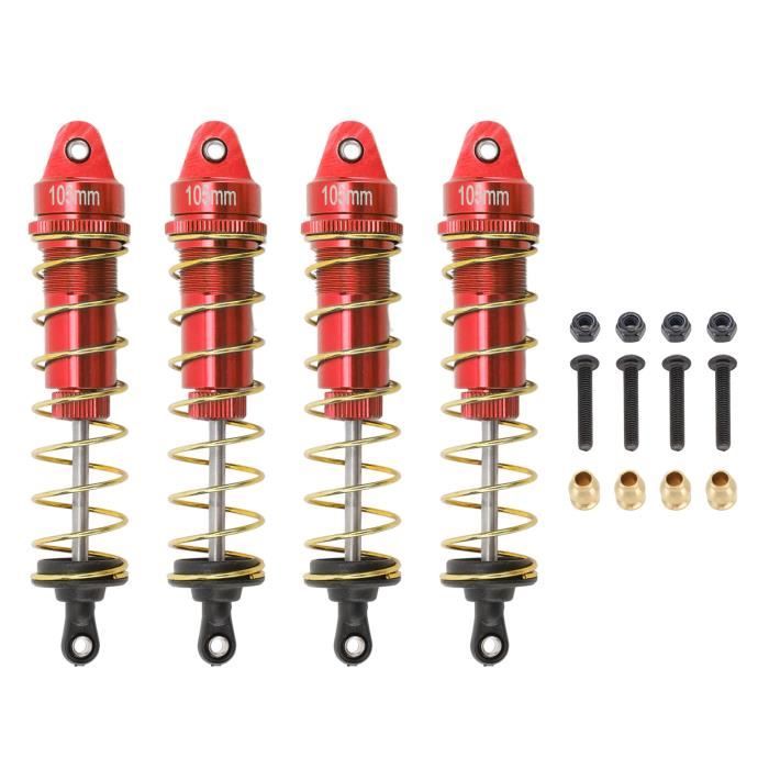 Lot de 4 amortisseurs SCX24 rouge (WAGSHKSX244RD)
