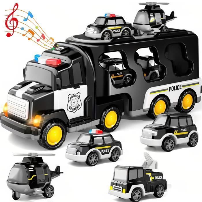 Weinsamkeit Jouet de camion avec lumière et musique 5 en 1 - Jouet pour enfants - Transporteur de Weinsamkeit Jouet de camion avec lumière et musique 5 en 1 - Jouet pour enfants - Transporteur de