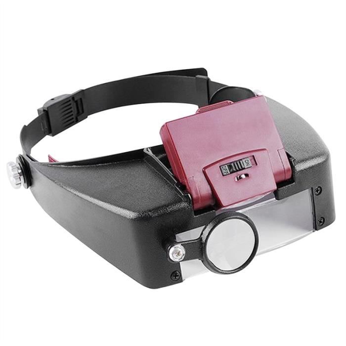 Lunettes Loupe Frontale LED - Grossissement 3.5x - Pour Travaux De Précision - Marque RDDAIPE - Neuf