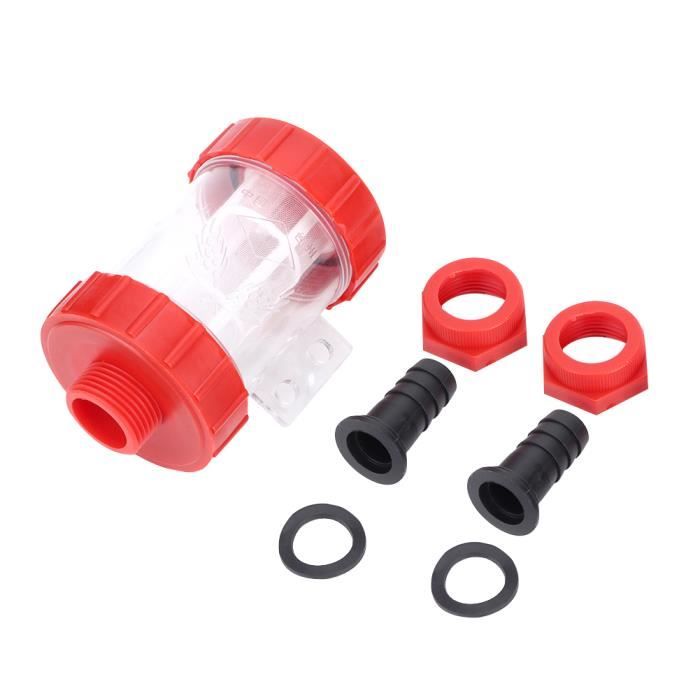 Filtre à Eau En Ligne 40/80 Mailles - Pour Pompe D'Irrigation, Tuyau 2,5 Cm, Jardin, Aquarium