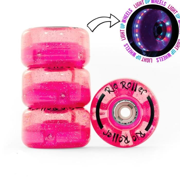 Roues Roller Quad Rio Light Up 54mm Par 4 Duret 82A Couleur