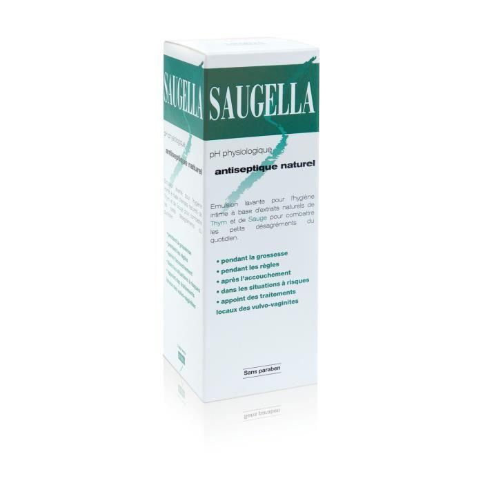 SAUGELLA Gel douche intime Antiseptique Naturel sans savon flacon de