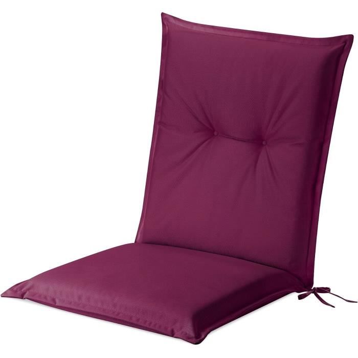 jemidi coussin fauteuil de jardin - 100% polyester avec cordons d'attache - coussin exterieur hyofuge et rembourré en mousse - e71