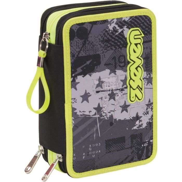 Trousse Juventus Pour Stylos Et Accessoires - Noir, 21x8cm - Idéal école Et Loisirs