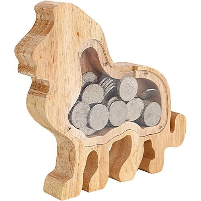Tirelire Renard Bois - Décoration et épargne