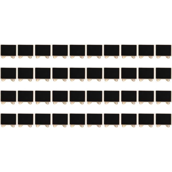 40 Mini Tableaux Noirs JMIATRY 10x7 Cm - Ardoises Craie Pour Prix, Mariages, Restaurants