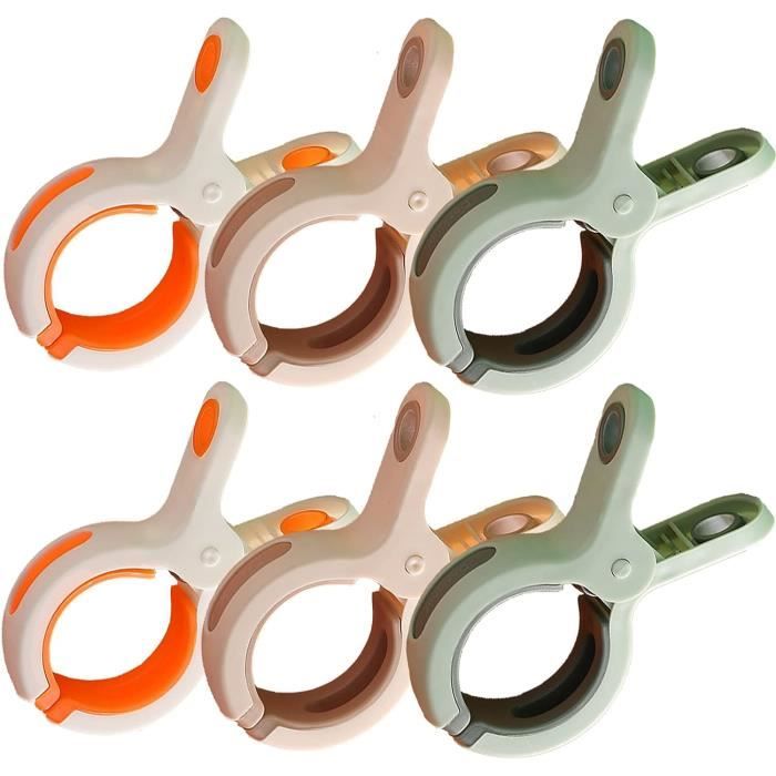 Pluuttiem 6 Pièces Pinces à Linge Coupe-Vent Robustes Grandes