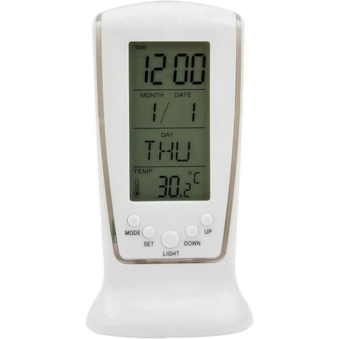 Baoblaze Réveil Numérique électrique Rectangulaire Polyvalent à LED