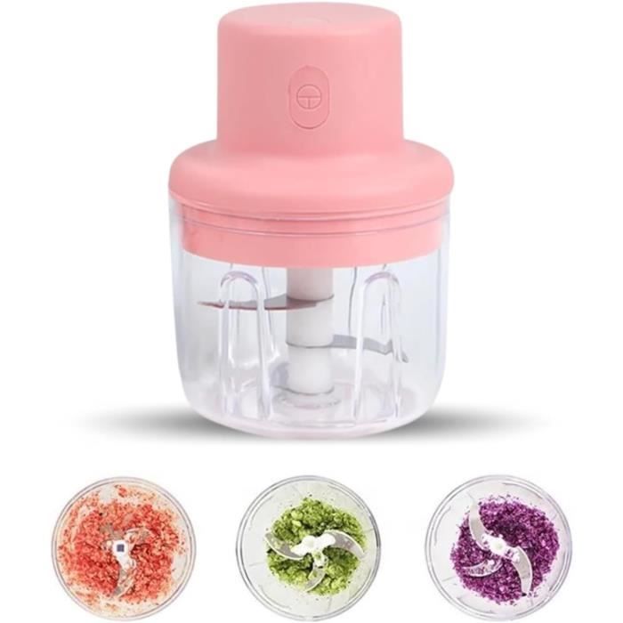 Hachoir électrique à Ail, Petit Mini Hachoir électrique De Cuisine Pour Viande, Légumes, Oignons