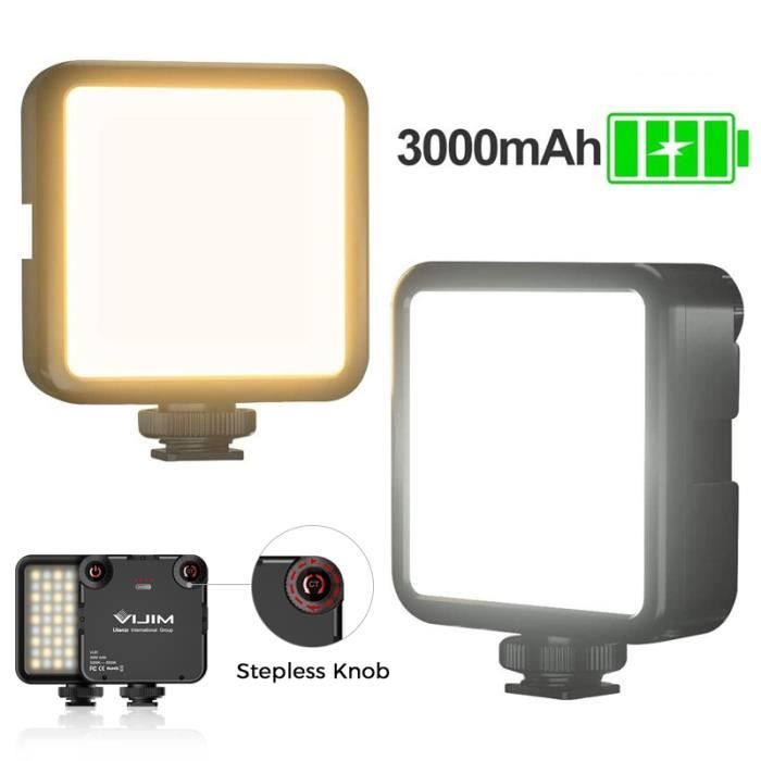 Ulanzi VL81 Lumière LED rechargeablee compacte température réglable 3 montures. Neuf - vue 5