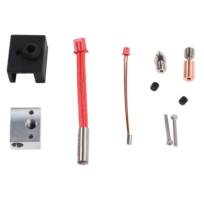 Kit Buse Chaude Pour Imprimante 3D Sidewinder X1 X2 - Nozzle 0.4mm Laiton, Thermistance 100K, Chauffage 24V 64W