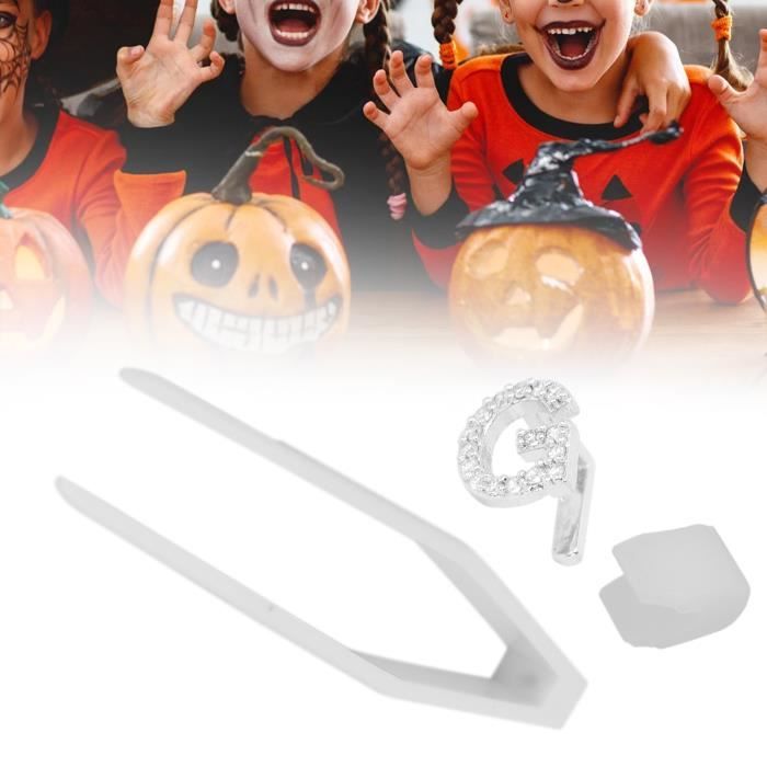 Grillz Dents Hip Hop Argent Qiwenr - Kit Décoration Dentaire Pour Halloween & Festivals