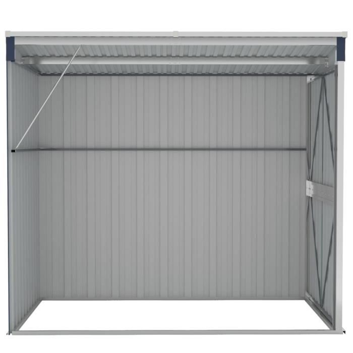 Remise de jardin murale Anthracite 118x100x178 cm Acier vidaXL - Gamm vert Remise de jardin murale Anthracite 118x100x178 cm Acier vidaXL - Gamm vert