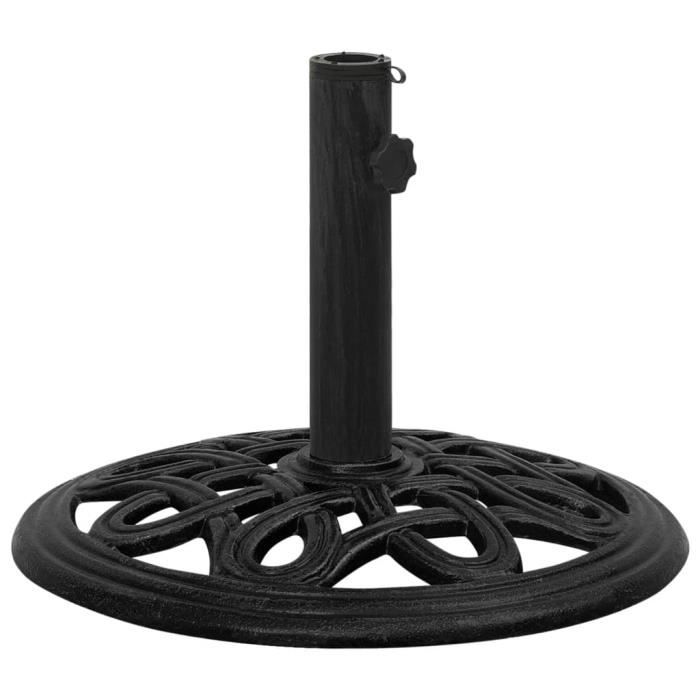 vidaXL Socle de parasol Noir 44x44x32 cm Fonte 317768