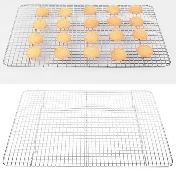 Grille De Refroidissement 3 Niveaux En Acier Inoxydable – Grande Surface Anti-Adhésive – Parfaite Pour Biscuits, Gâteaux, Pain & Pâtisserie