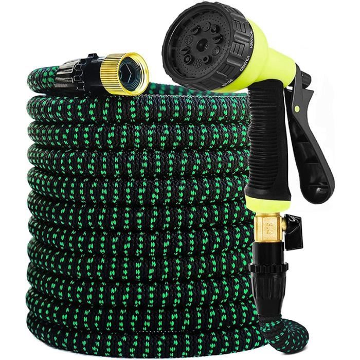 Tuyau Haute Pression DERASL 15m Pour Nettoyeur Bosch AQT - Connecteur Rapide, 160 Bar, Résistant à L'Abrasion