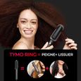 TYMO RING Brosse Lissante Pour Cheveux, Fer à Lisser Avec Peigne IntéGré, 20s PTC Chauffage & 5 RéGlages De TempéRature-1