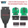 VAG K with CAN K Can Commander 1.4 FTDI OBD OBD2, outil de Diagnostic automobile, câble de Scanner pour Audi- VAG K CAN 1.4-1