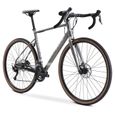 Vélo gravel Fuji Jari 2.5 Claris/Altus 2x8 54 cm - Mixte - Gris - Vélo de course - de route - Freins à disque-1