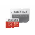 Carte mémoire Micro SD Samsung MB-MC128GA/EU - MicroSD Evo Plus 128G avec adaptateur SD - Rouge/Blanc-1