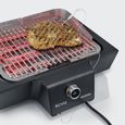 SEVERIN Barbecue sur pieds SEVO GTS, 3 000W, 0° à 500°C en 10 min, bac à eau réducteur de fumée et d'odeurs, couvercle, Noir, PG8107-1