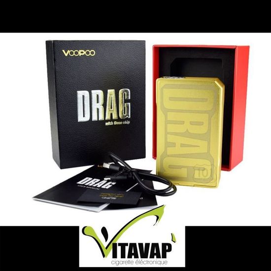 Vitavap' - Box Voopoo Drag 157w version Gold dition limite - Couleur Gold  Jade - GARANTIE ORIGINALE - Cdiscount Au quotidien