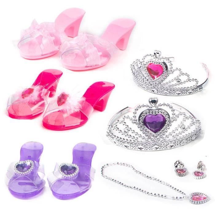 Disney Princesses - La Boutique à Chaussures - 4 Paires de Chaussures - Finition Pailletée - Parfait pour Compléter vos Déguisements Disney Princesse - Cadeau Magique - Pour Enfants de 3 ans et Disney Princesses - La Boutique à Chaussures - 4 Paires de Chaussures - Finition Pailletée - Parfait pour Compléter vos Déguisements Disney Princesse - Cadeau Magique - Pour Enfants de 3 ans et