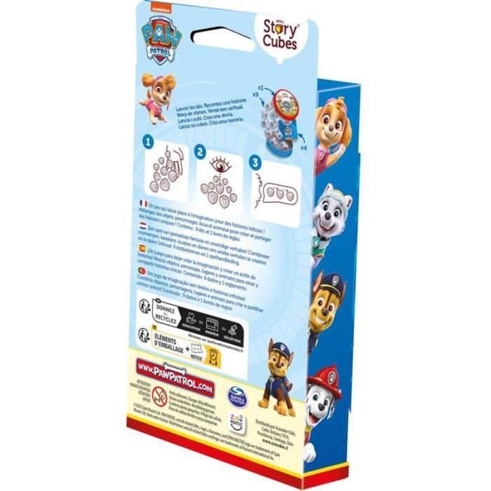 Asmodee - Rory's Story Cubes : Pat Patrouille - Jeux de société - Jeux de dés à partir de 6 Ans - 1 Joueur et - Version française Asmodee - Rory's Story Cubes : Pat Patrouille - Jeux de société - Jeux de dés à partir de 6 Ans - 1 Joueur et - Version française
