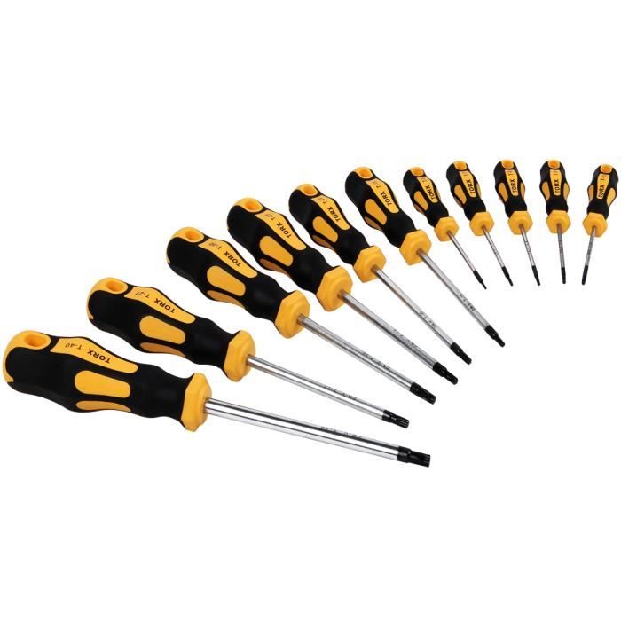 Lot De 11 Embouts Torx Magnétiques 1/4” – Acier S2 – Pour Tournevis – Neuf